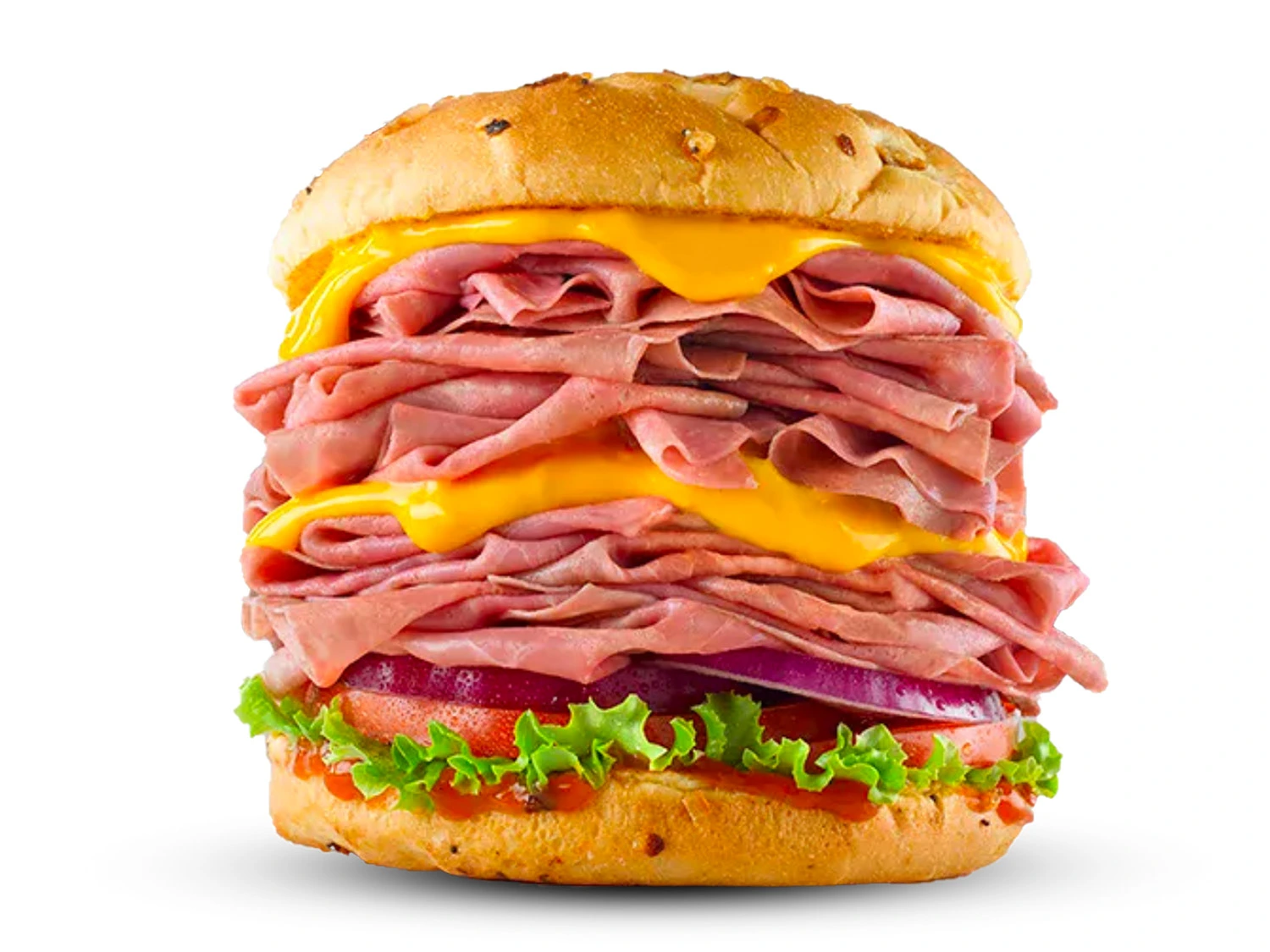 half pound Deluxe Beef & Cheddar